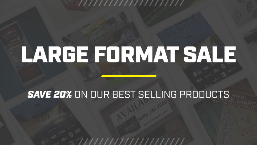 large format sale